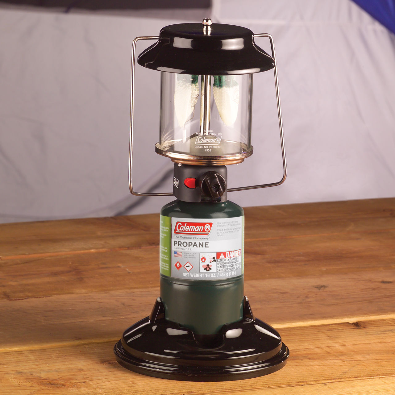 Coleman QuickPack™ 2-Mantle Propane Lantern | Green | Push-Button Ignition