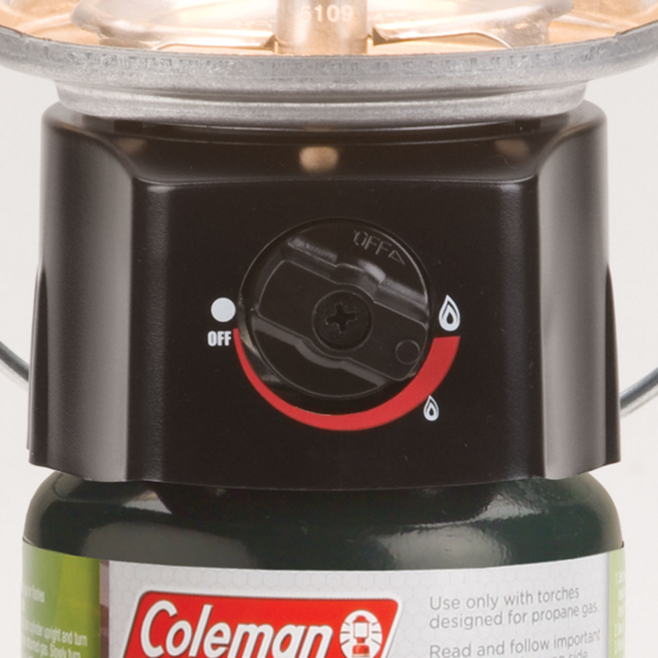 Coleman Deluxe Propane Lantern with Case | Green | Adjustable Brightness