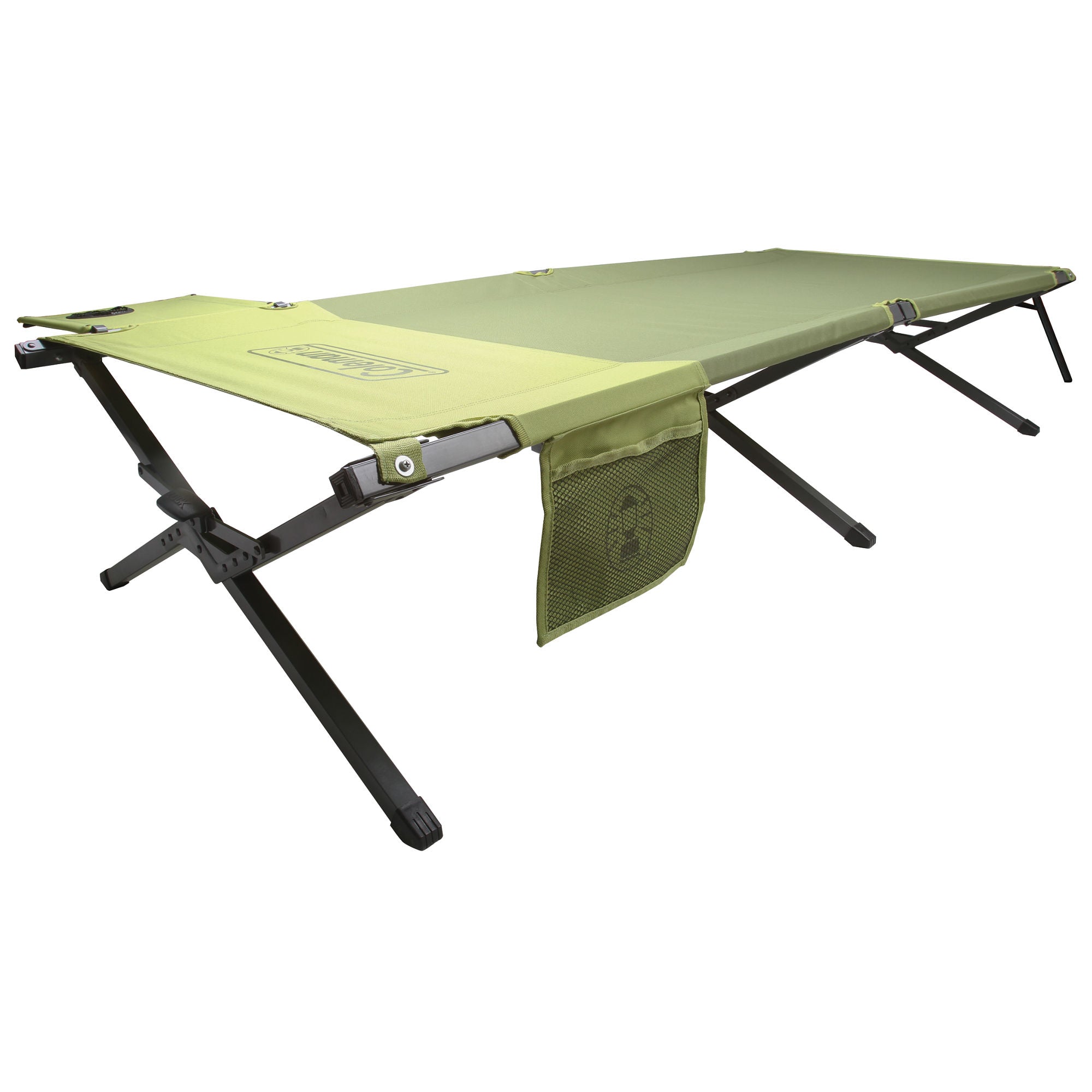 Coleman Trailhead™ Easy Step Cot | Green | Cup Holder