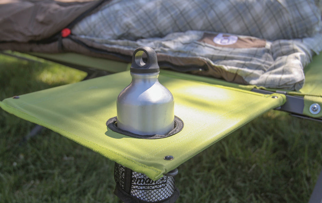 Coleman Trailhead™ Easy Step Cot | Green | Cup Holder