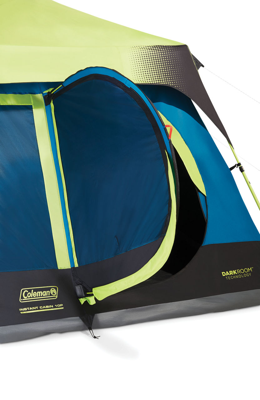Coleman 10-Person Dark Room Instant Cabin Tent with Rainfly | 14 x 10 ft