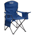 Coleman Cooler Quad Chair | Blue | Cup Holder | Strong Steel Frame | Adjustable Arm Heights