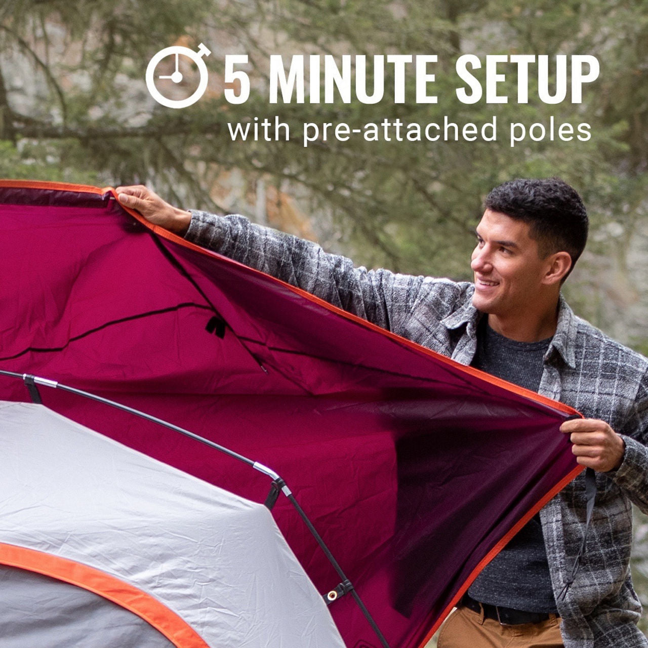 Coleman 6-Person Skydome™ Camping Tent | 10 x 8'6" | Blackberry
