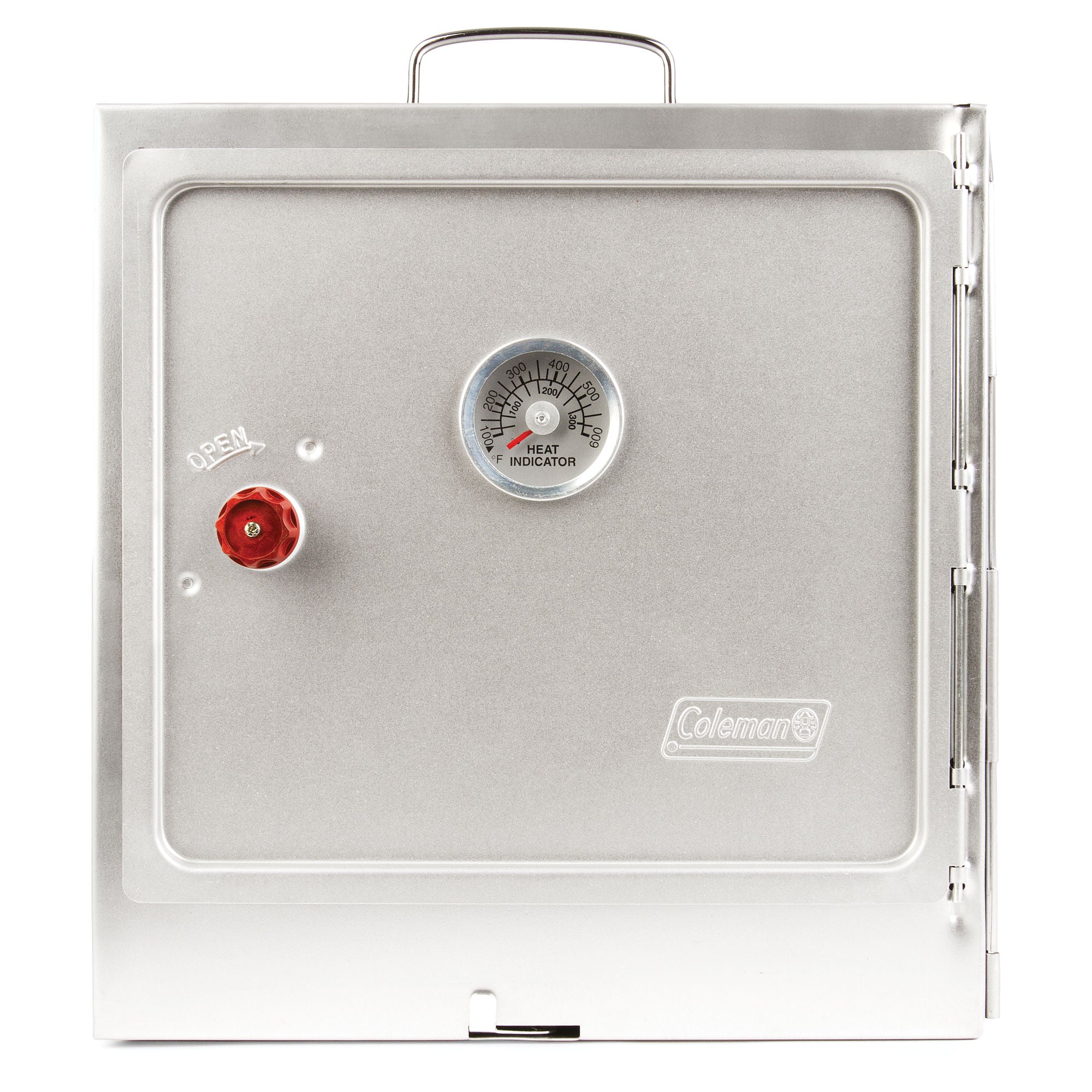 Coleman Portable Camping Oven | 13.5"L x 12.9"W x 3.3"H,"eComFeature6"BenefitLong":"WARRANTY: 1-year limited warranty | Silver