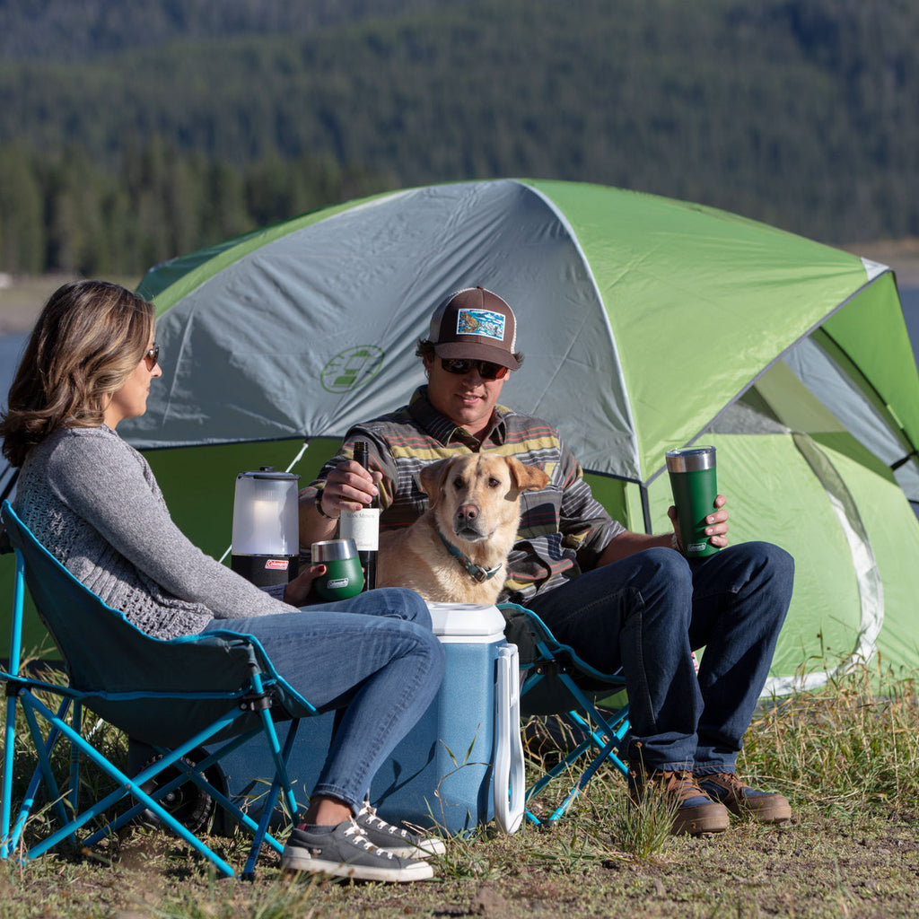 Coleman Sundome® 4-Person Camping Tent | 9 x 7 ft | Palm Green