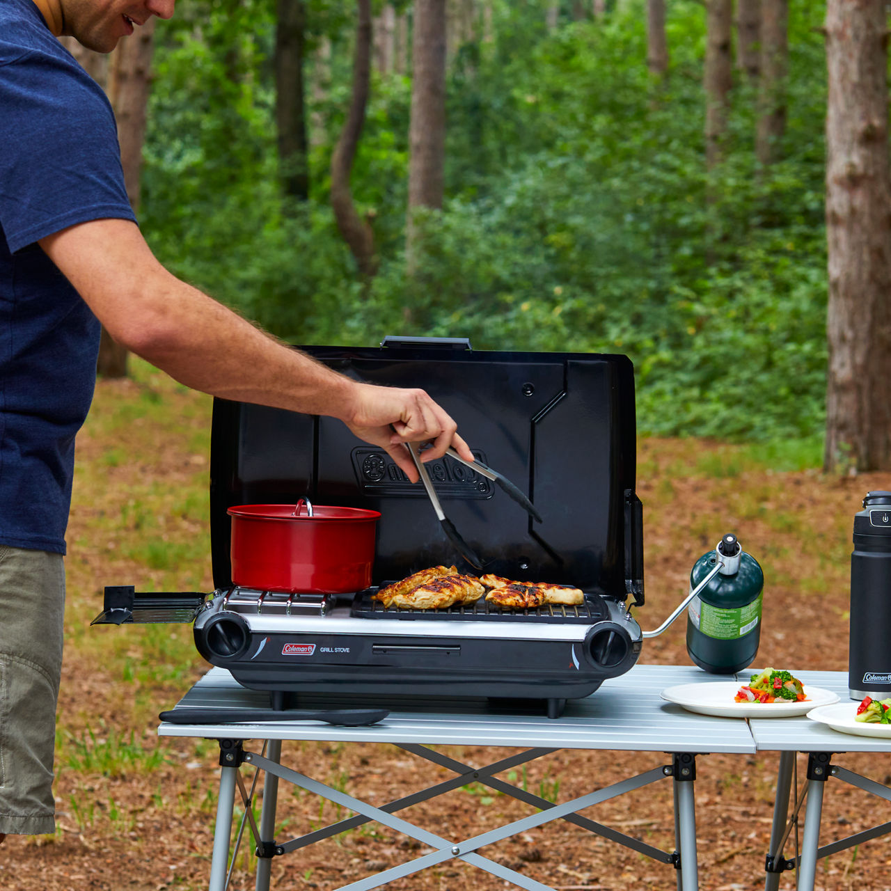 Coleman Tabletop Propane Gas Camping Grill/Stove | 2-Burner | Black