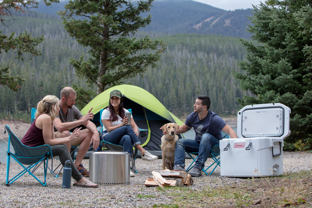 Coleman Kickback™ Breeze Chair | Blue | Strong Steel Frame | Supports Up To 250 lbs