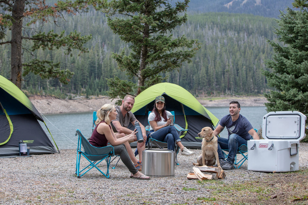Coleman Kickback™ Breeze Chair | Blue | Strong Steel Frame | Supports Up To 250 lbs
