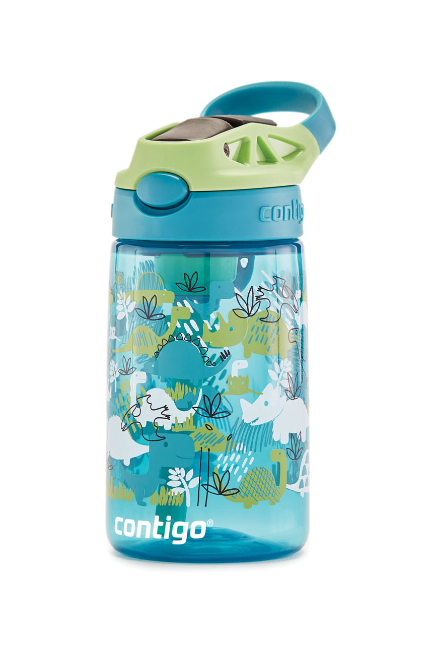 Contigo® Kids Straw Water Bottle with AUTOSPOUT® Lid | 14oz | Dinos