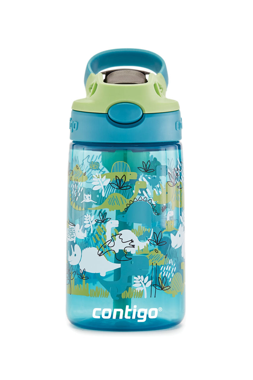Contigo® Kids Straw Water Bottle with AUTOSPOUT® Lid | 14oz | Dinos