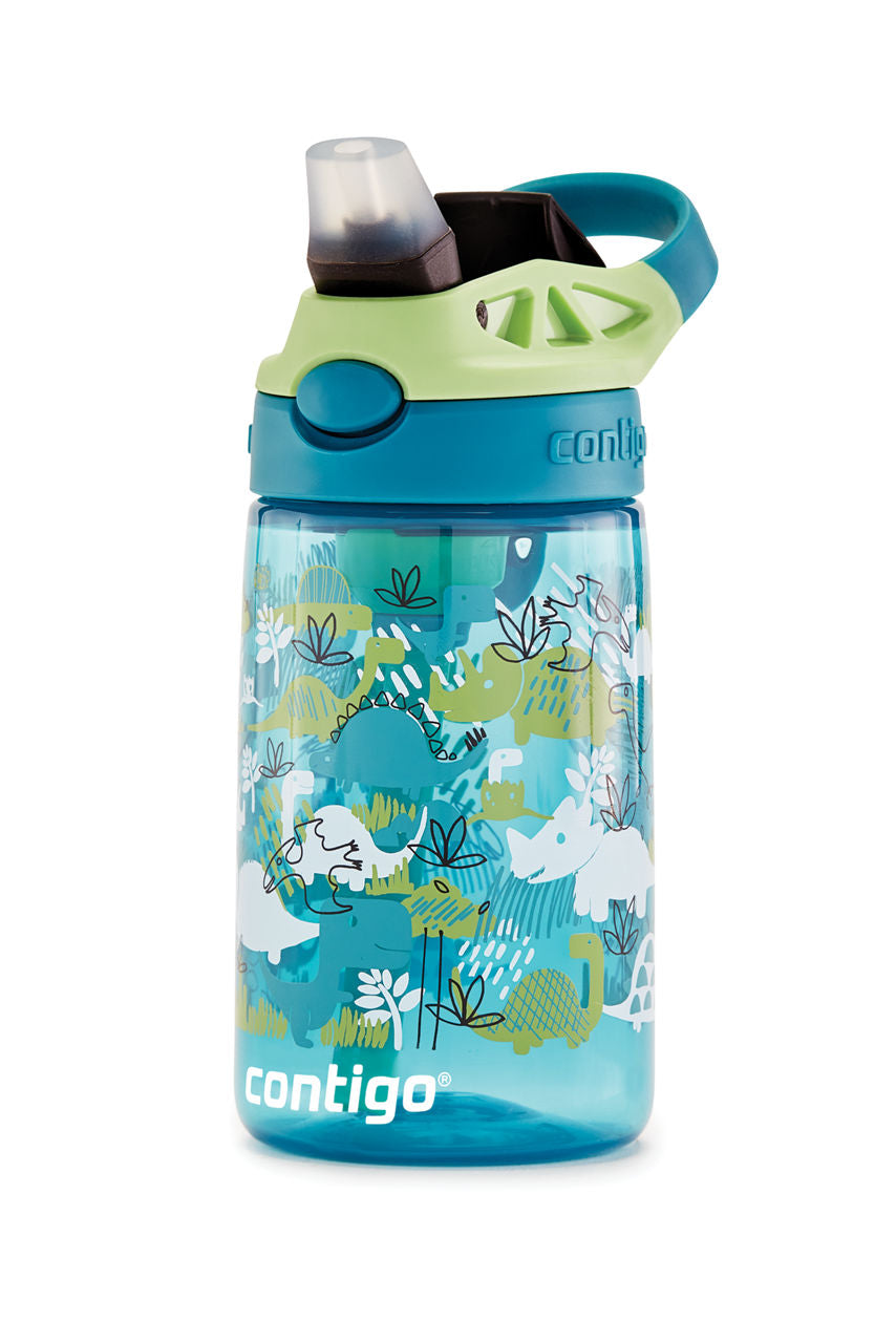 Contigo® Kids Straw Water Bottle with AUTOSPOUT® Lid | 14oz | Dinos