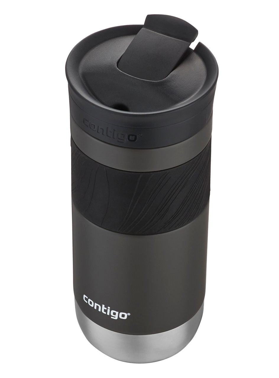 Contigo® Byron 2.0 Stainless Steel Travel Mug with SNAPSEAL™ Lid and Grip | 16oz | 2-Pack | Sake & Blue Corn | Cup Holder