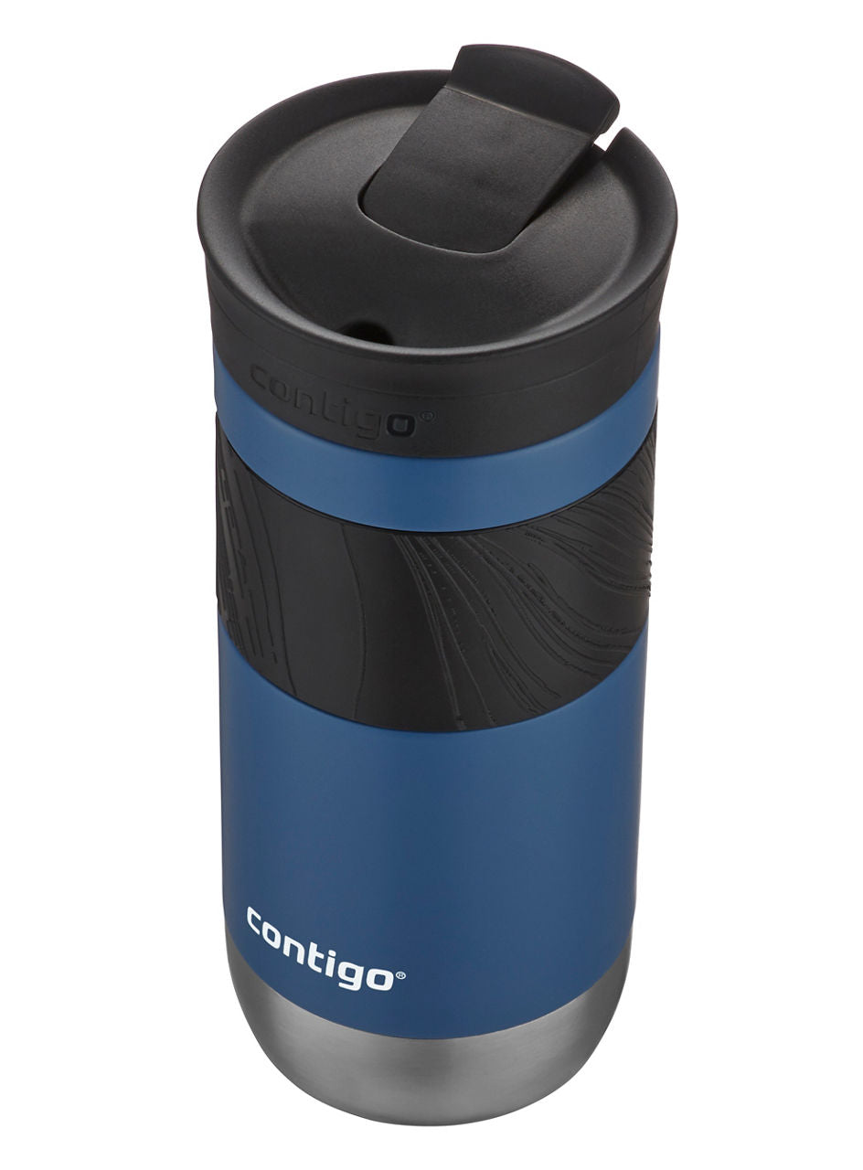 Contigo® Byron 2.0 Stainless Steel Travel Mug with SNAPSEAL™ Lid and Grip | 16oz | 2-Pack | Sake & Blue Corn | Cup Holder