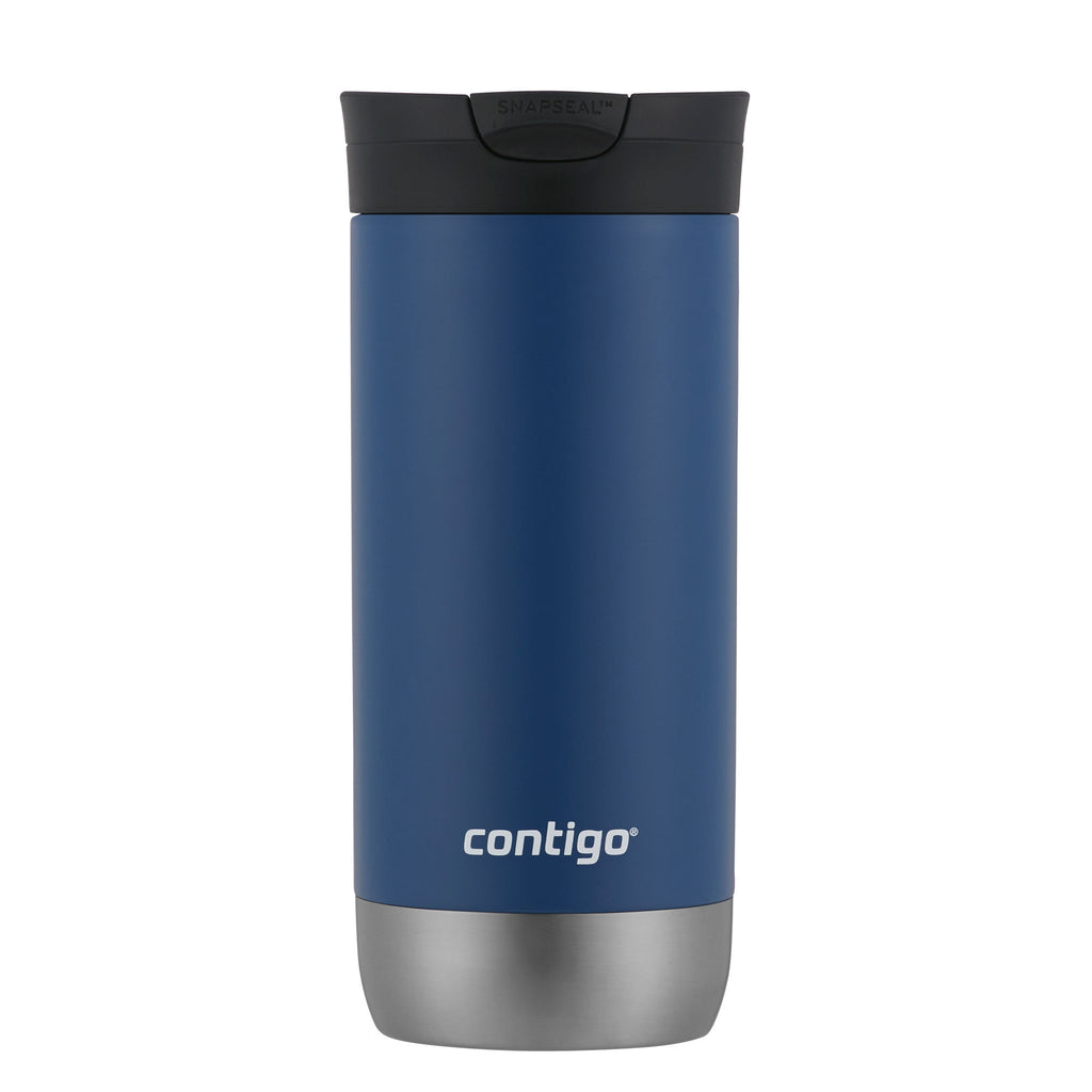 Contigo® Huron 2.0 Stainless Steel Travel Mug with SNAPSEAL™ Lid | 16oz | Blue Corn | Cup Holder