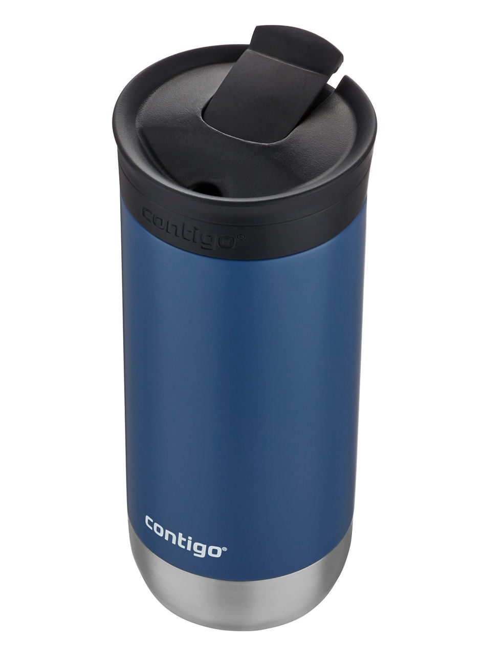 Contigo® Huron 2.0 Stainless Steel Travel Mug with SNAPSEAL™ Lid | 16oz | Blue Corn | Cup Holder