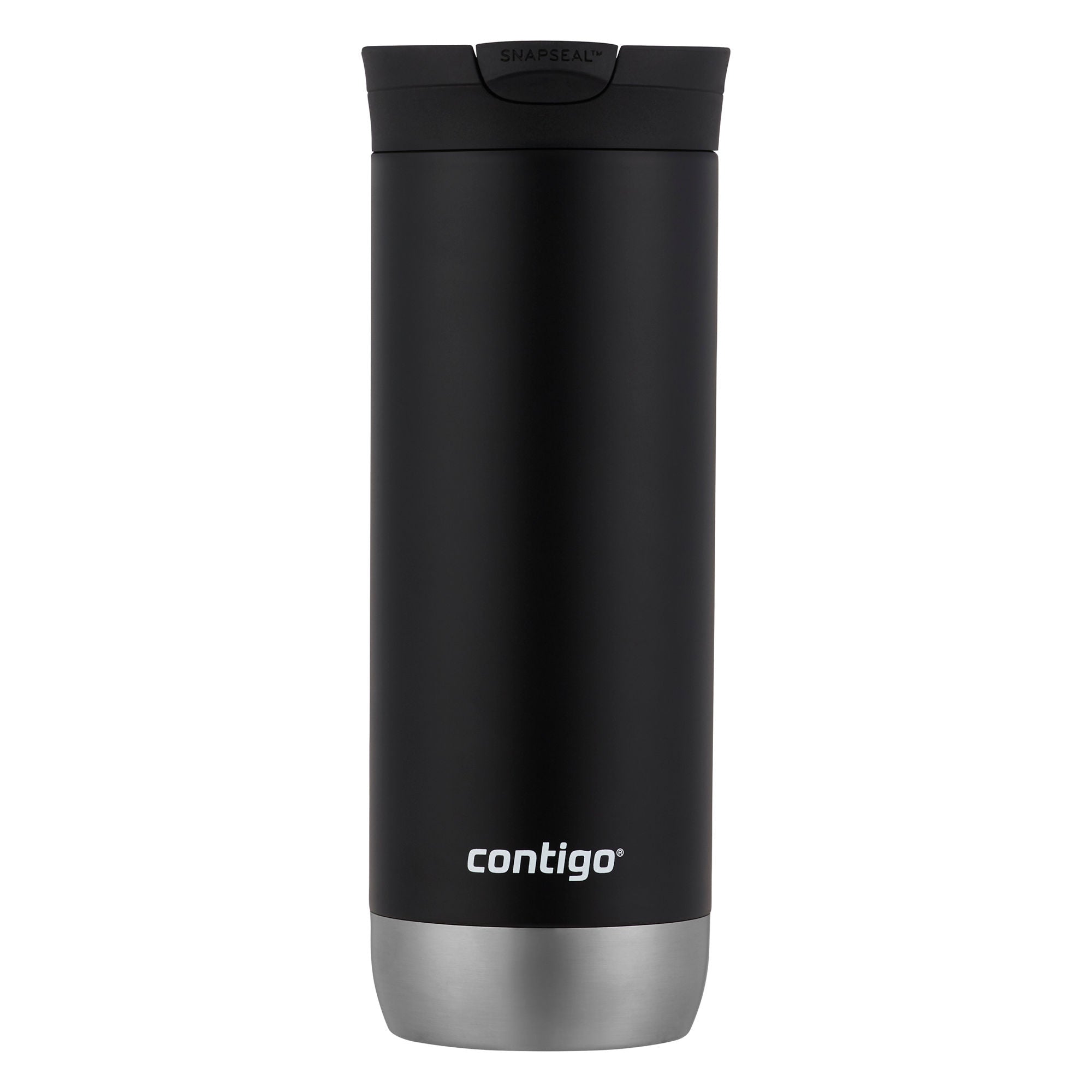 Contigo SNAPSEAL™ Insulated Stainless Steel Travel Mug | 20 oz | Licorice | Cup Holder