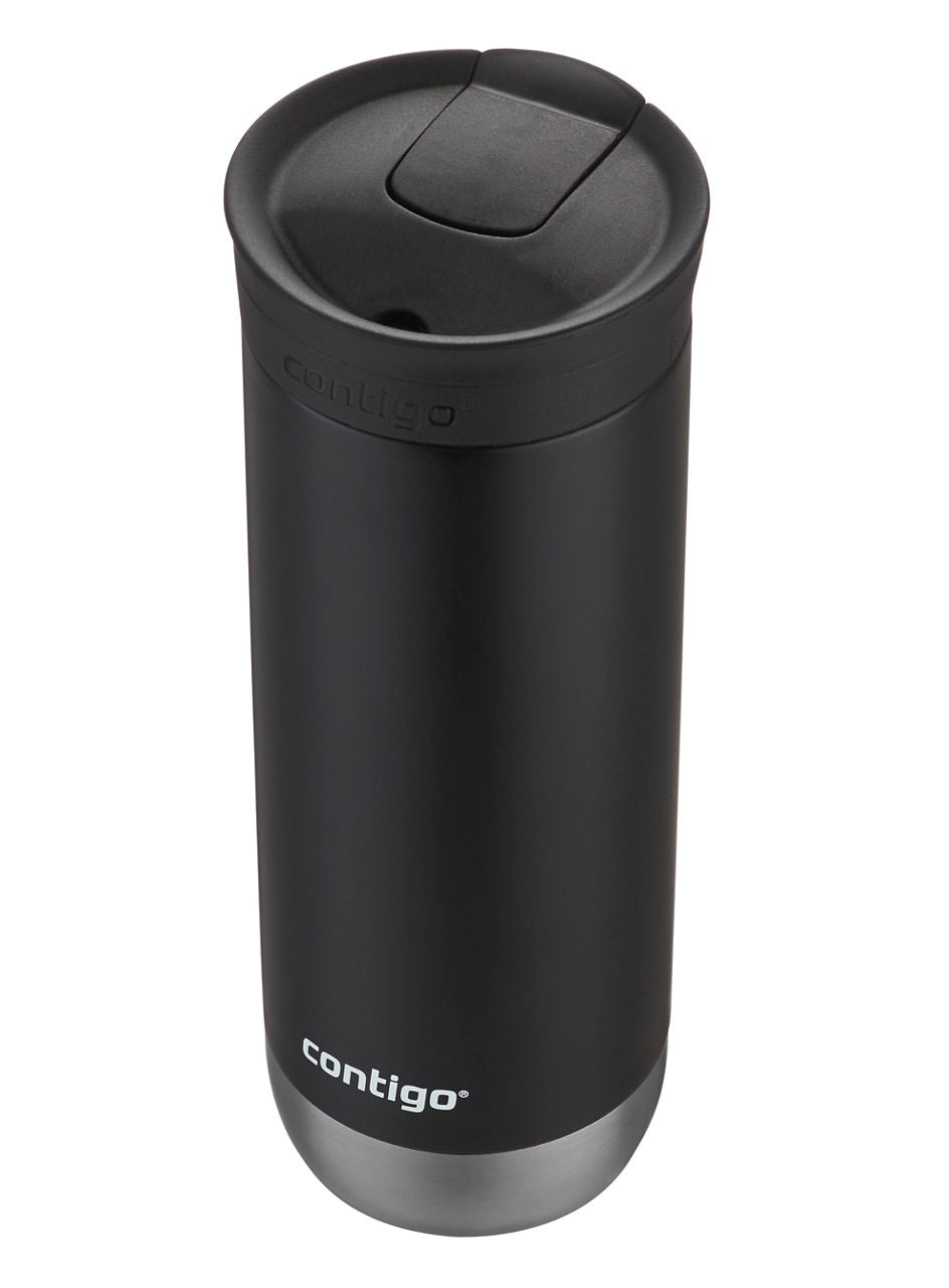 Contigo SNAPSEAL™ Insulated Stainless Steel Travel Mug | 20 oz | Licorice | Cup Holder