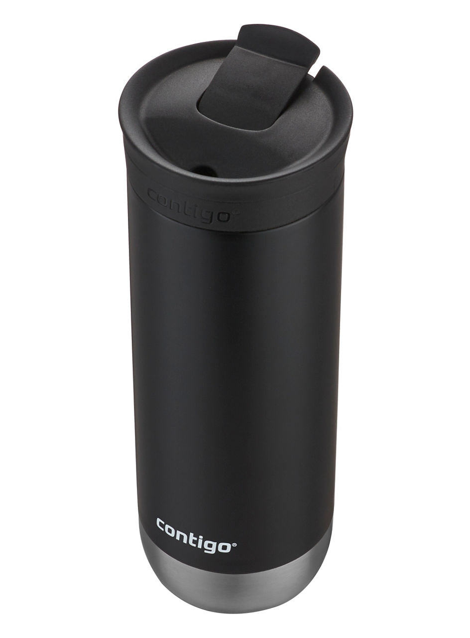 Contigo SNAPSEAL™ Insulated Stainless Steel Travel Mug | 20 oz | Licorice | Cup Holder