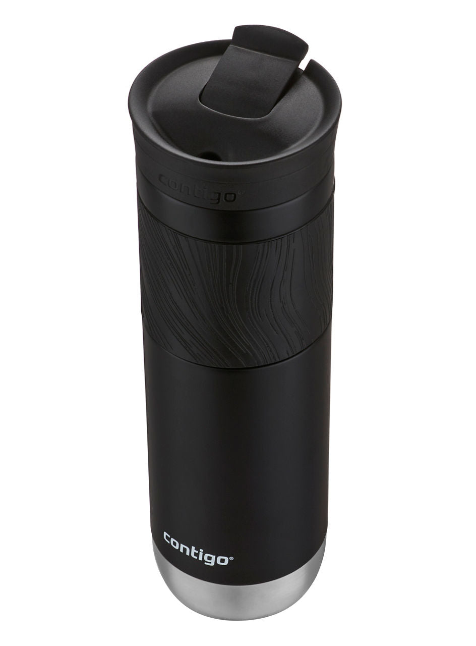 Contigo® Byron 2.0 Stainless Steel Travel Mug with SNAPSEAL™ Lid and Grip | 24oz | Licorice | Cup Holder