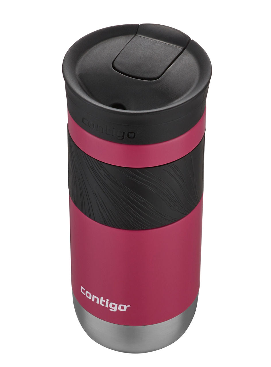 Contigo® Byron 2.0 Stainless Steel Travel Mug with SNAPSEAL™ Lid and Grip | 16oz | Dragon Fruit | Cup Holder