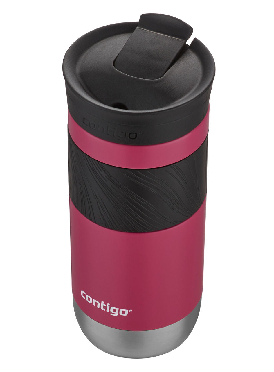Contigo® Byron 2.0 Stainless Steel Travel Mug with SNAPSEAL™ Lid and Grip | 16oz | Dragon Fruit | Cup Holder