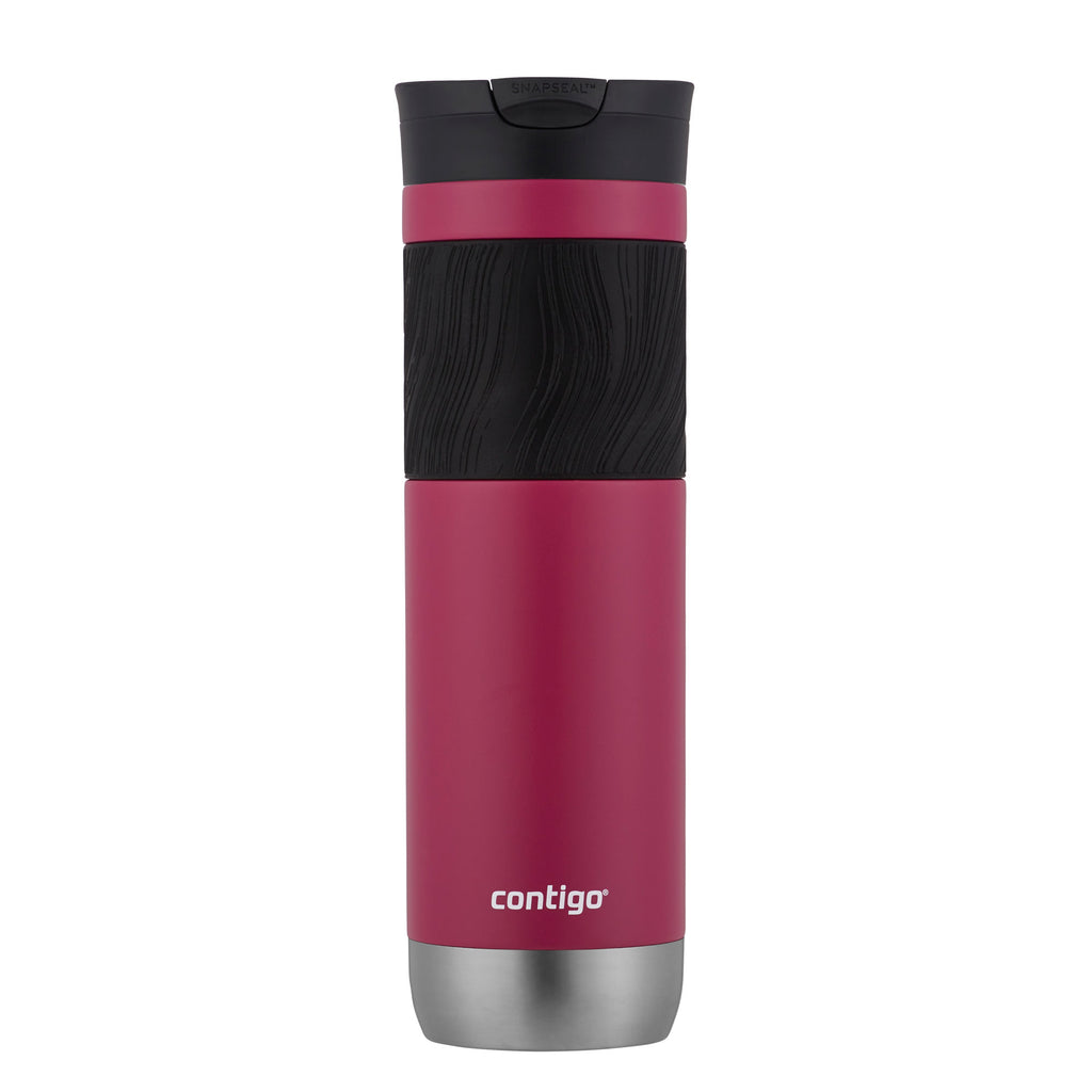 Contigo® Byron 2.0 Stainless Steel Travel Mug with SNAPSEAL™ Lid and Grip | 24oz | Dragon Fruit | Cup Holder