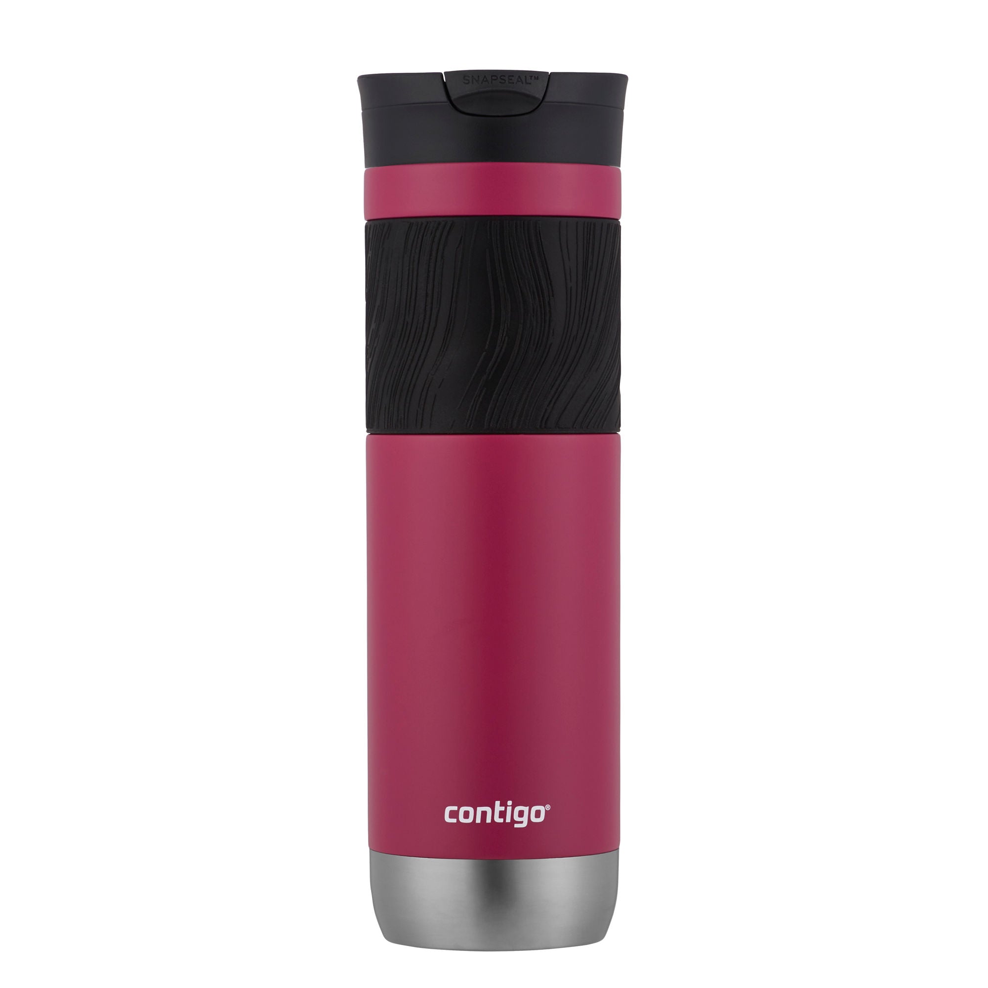 Contigo® Byron 2.0 Stainless Steel Travel Mug with SNAPSEAL™ Lid and Grip | 24oz | Dragon Fruit | Cup Holder
