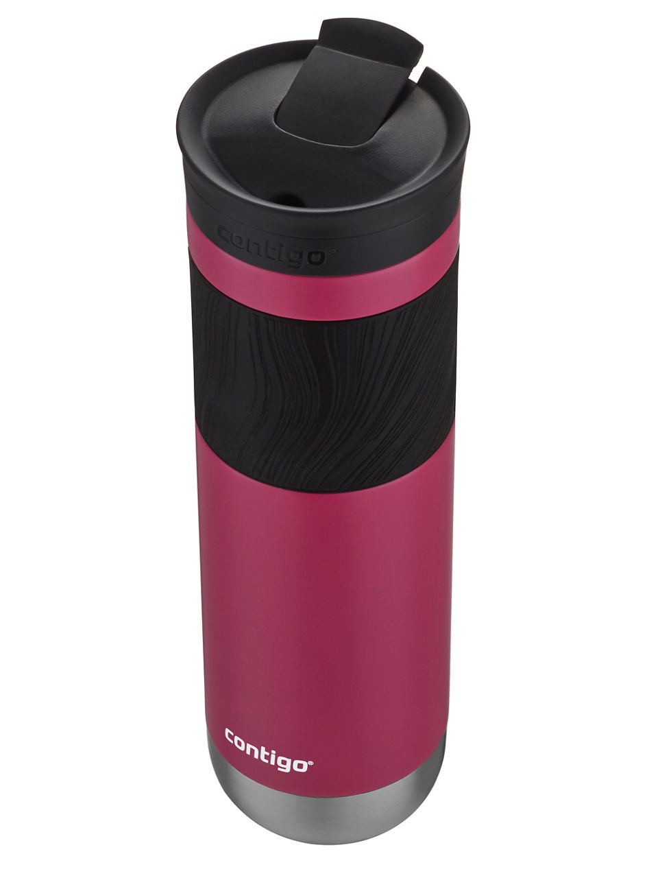 Contigo® Byron 2.0 Stainless Steel Travel Mug with SNAPSEAL™ Lid and Grip | 24oz | Dragon Fruit | Cup Holder