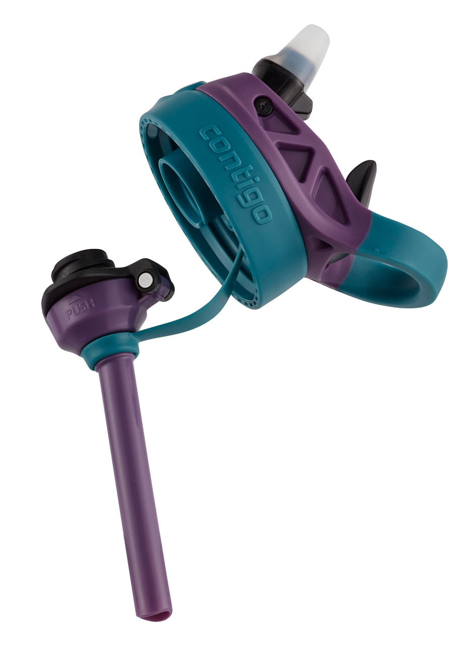 Contigo® Kids Straw Water Bottle with AUTOSPOUT® Lid | 14oz | Eggplant Mermaid
