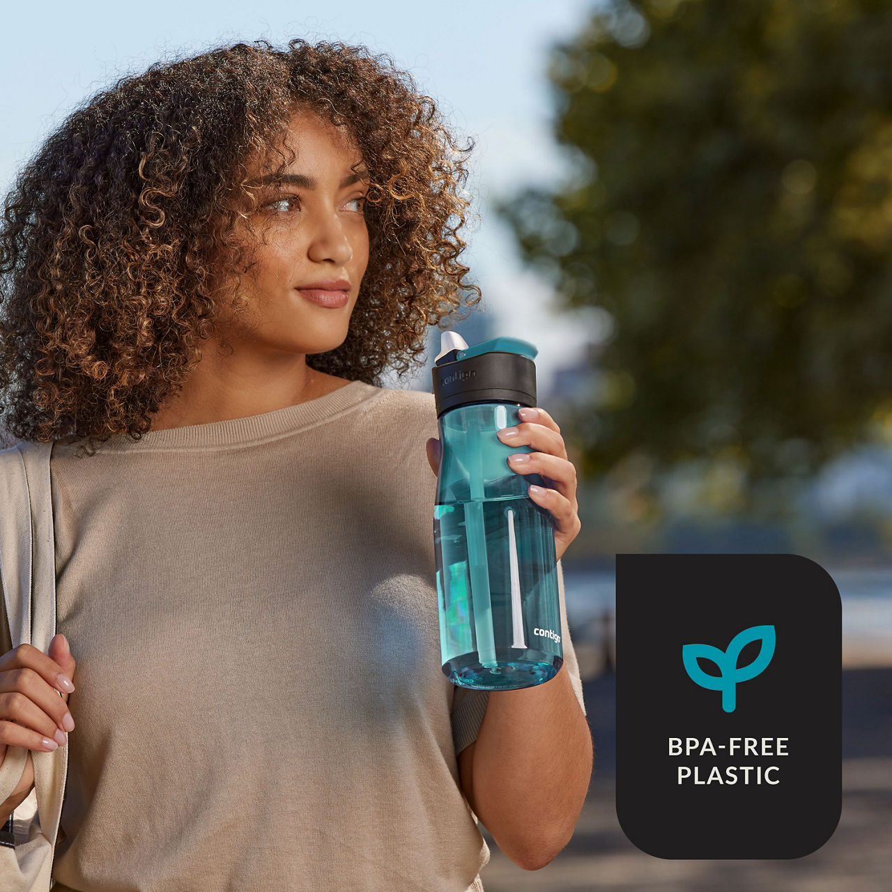 Contigo® Ashland 2.0 Water Bottle with AUTOSPOUT® Lid | 32oz | Juniper | Cup Holder