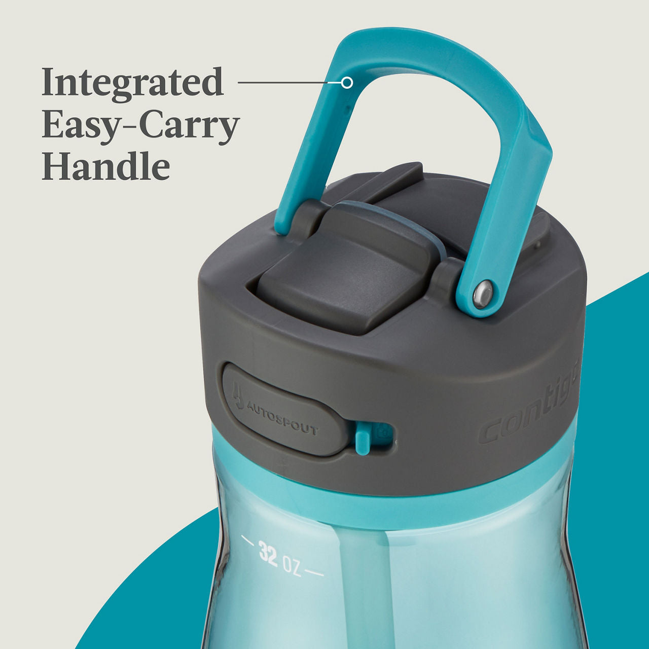 Contigo® Ashland 2.0 Water Bottle with AUTOSPOUT® Lid | 32oz | Juniper | Cup Holder