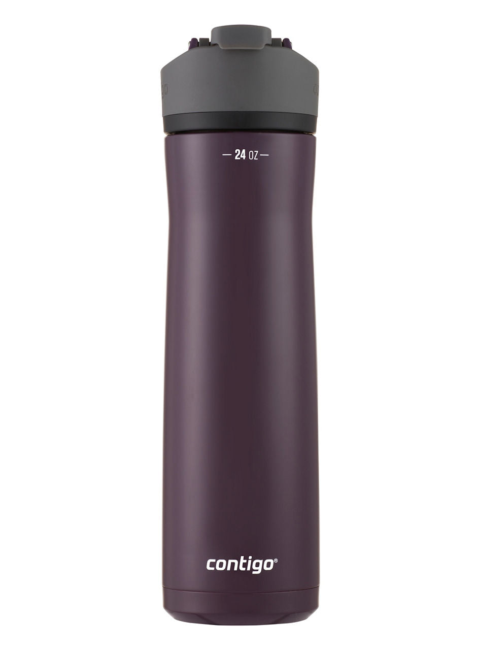 Contigo® Cortland Chill 2.0 Insulated Stainless Steel Water Bottle with AUTOSEAL® Lid | 24oz | Merlot | Cup Holder