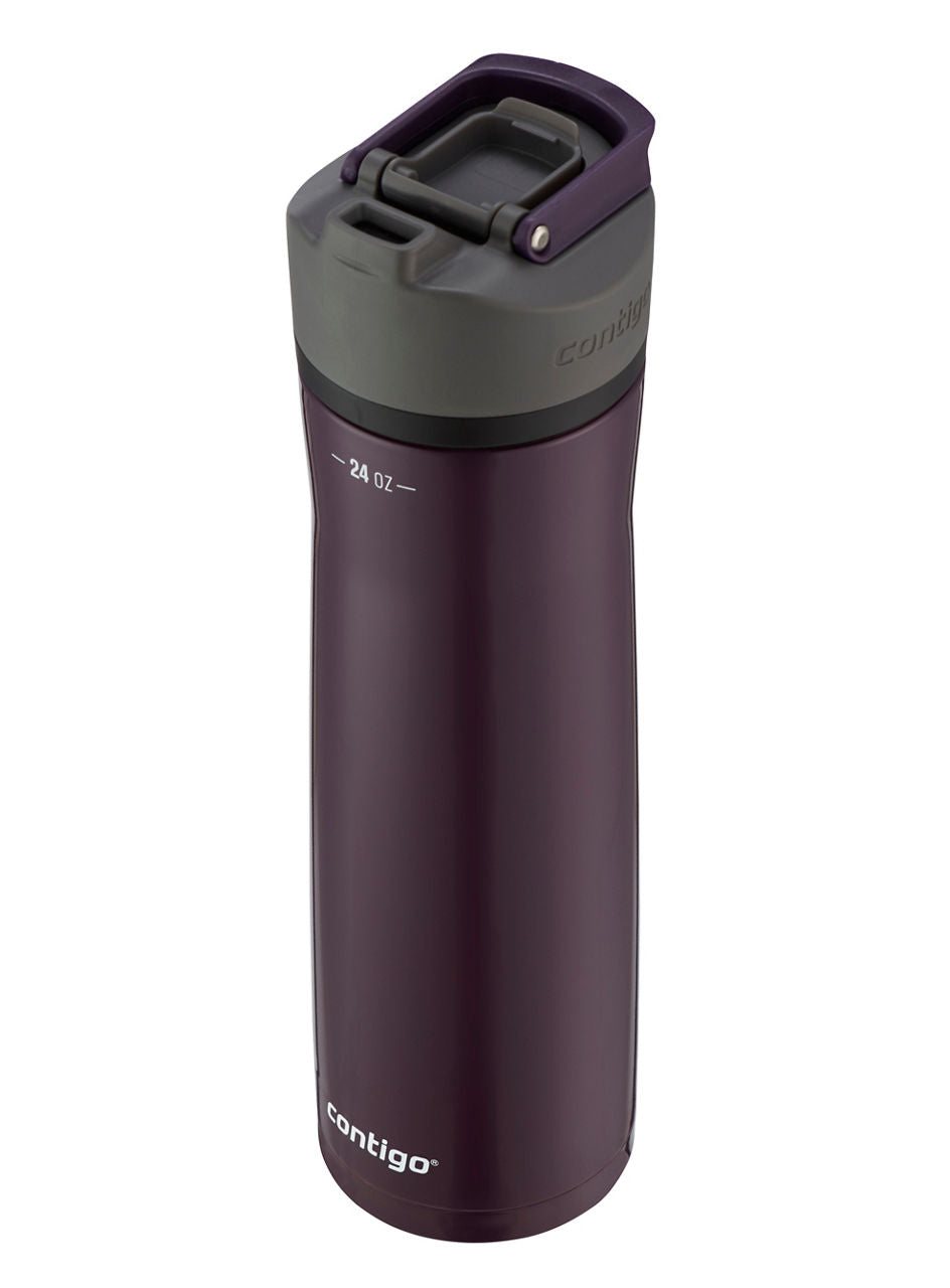 Contigo® Cortland Chill 2.0 Insulated Stainless Steel Water Bottle with AUTOSEAL® Lid | 24oz | Merlot | Cup Holder