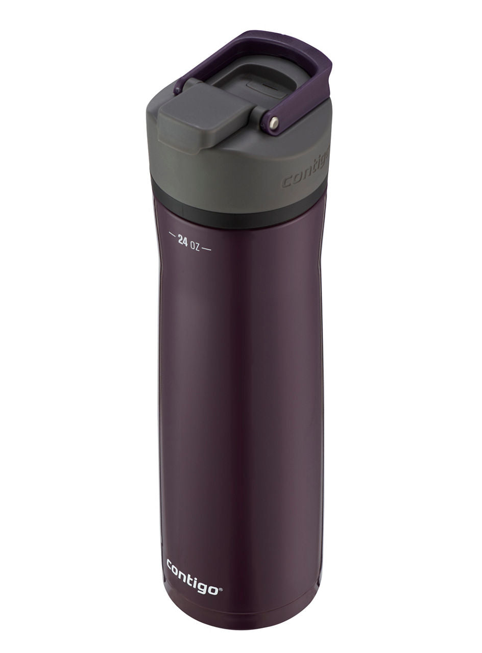 Contigo® Cortland Chill 2.0 Insulated Stainless Steel Water Bottle with AUTOSEAL® Lid | 24oz | Merlot | Cup Holder