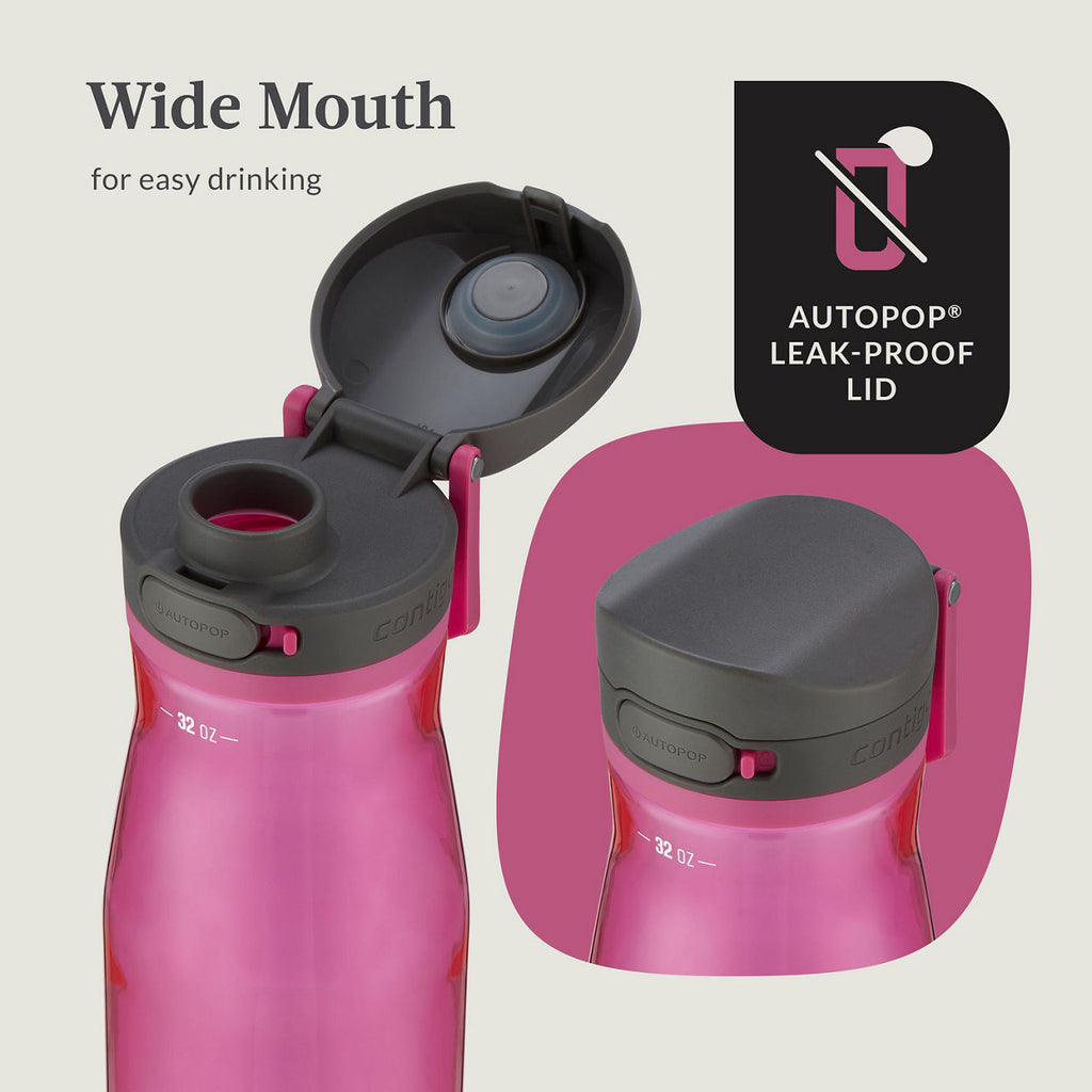 Contigo® Jackson 2.0 Tritan Water Bottle with AUTOPOP® Lid | 32oz | Dragon Fruit