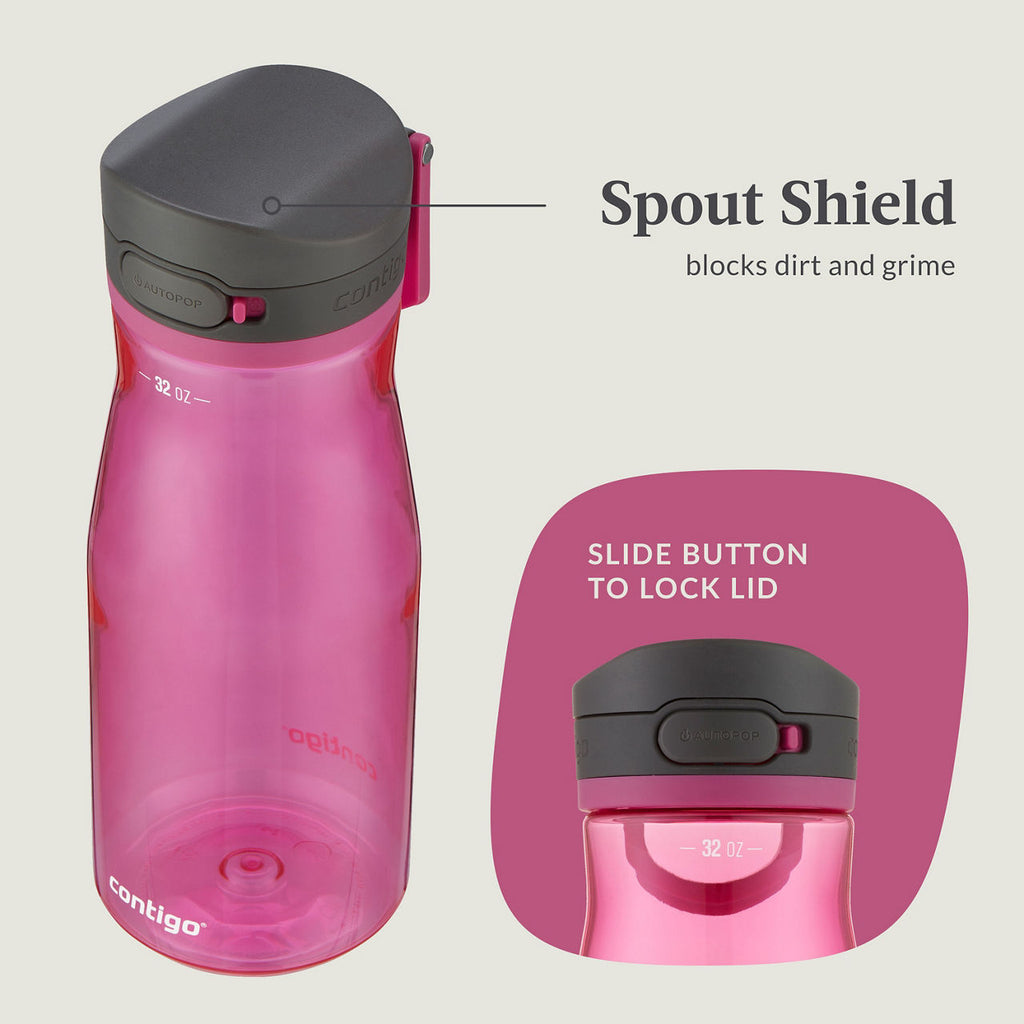 Contigo® Jackson 2.0 Tritan Water Bottle with AUTOPOP® Lid | 32oz | Dragon Fruit