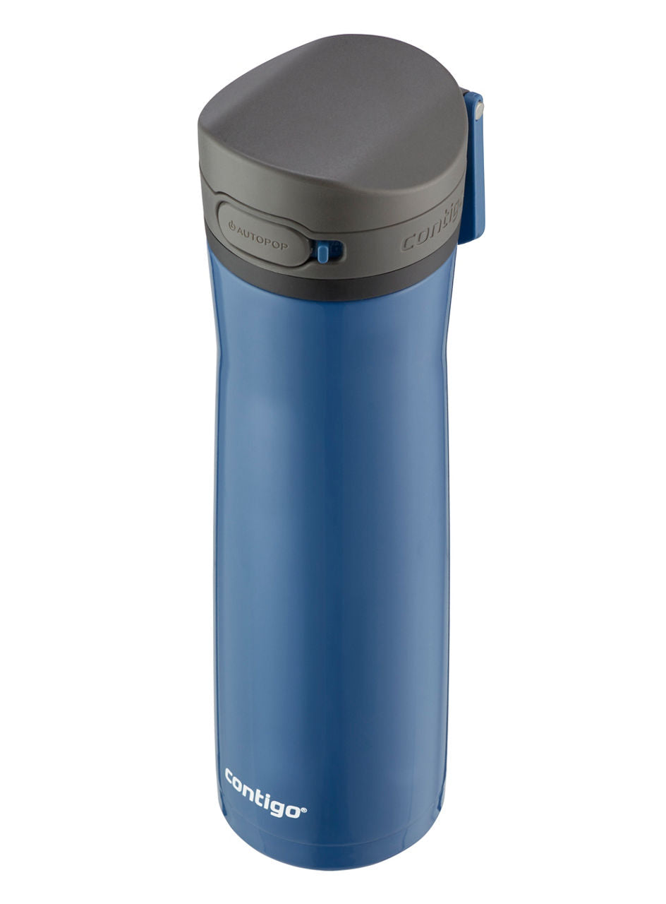 Contigo® Jackson Chill 2.0 Stainless-Steel Water Bottle with AUTOPOP® Lid | 32oz | Blue Corn | Cup Holder