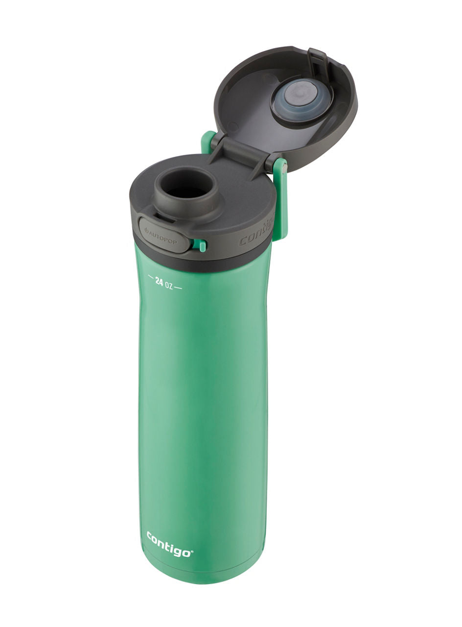 Contigo® Jackson Chill 2.0 Stainless-Steel Water Bottle with AUTOPOP® Lid | 32oz | Coriander | Cup Holder