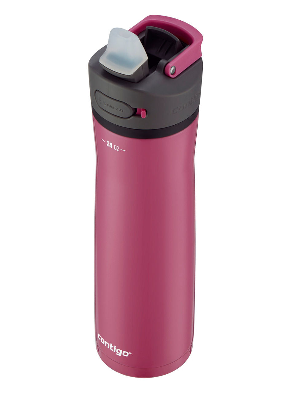 Contigo® Ashland Chill 2.0 Stainless Steel Water Bottle with AUTOSPOUT® Lid | 24oz | Dragon Fruit | Cup Holder