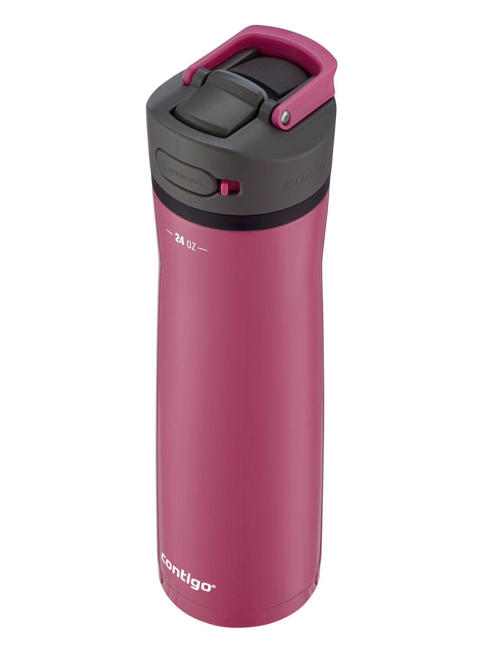 Contigo® Ashland Chill 2.0 Stainless Steel Water Bottle with AUTOSPOUT® Lid | 24oz | Dragon Fruit | Cup Holder