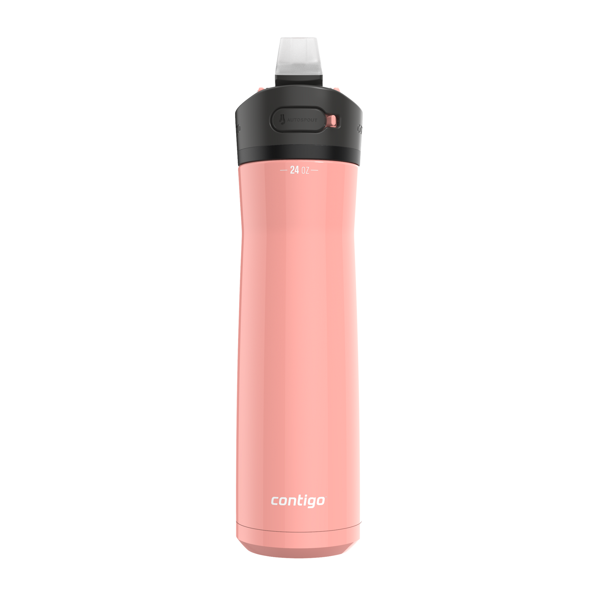 Contigo® Ashland Chill 2.0 Stainless Steel Water Bottle with AUTOSPOUT® Lid | 24oz | Pink Lemonade | Cup Holder