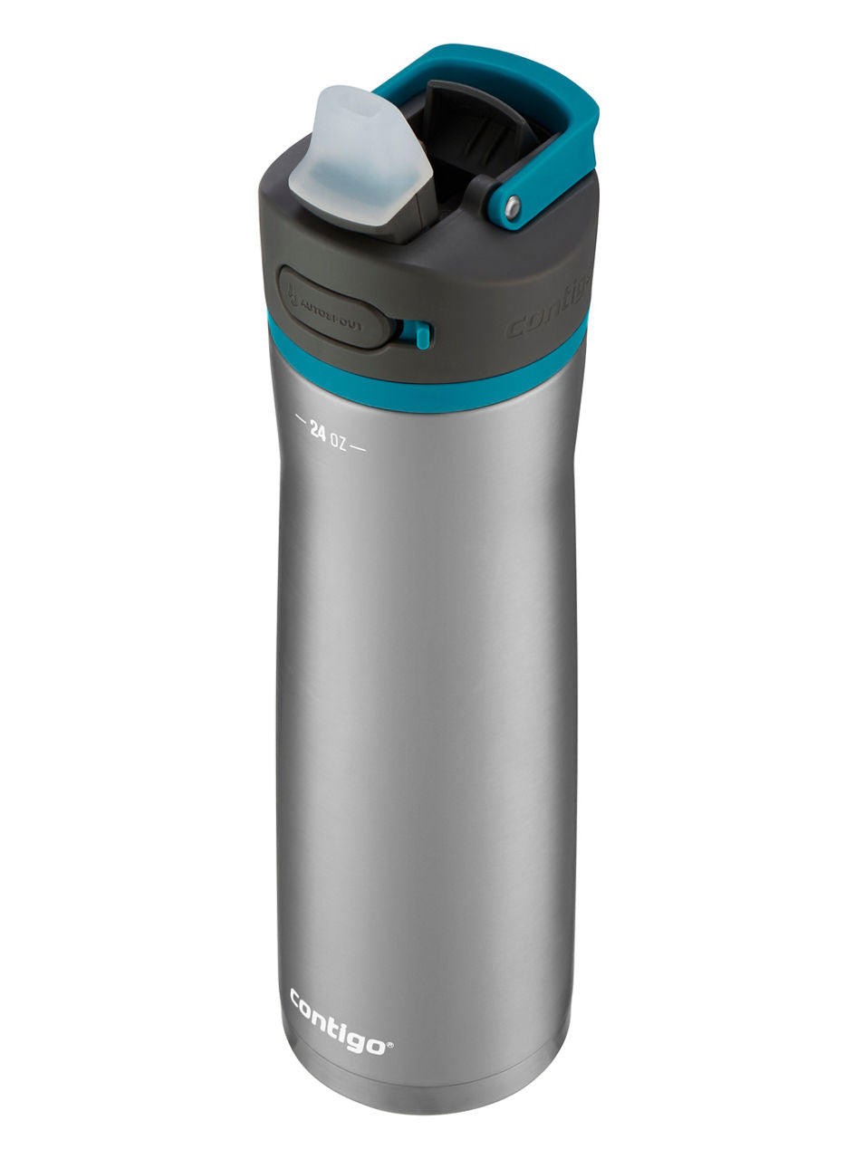 Contigo® Ashland Chill 2.0 Stainless Steel Water Bottle with AUTOSPOUT® Lid | 24oz | Juniper Trim | Cup Holder