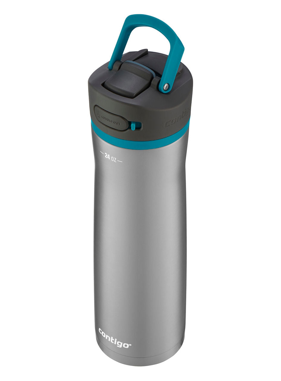 Contigo® Ashland Chill 2.0 Stainless Steel Water Bottle with AUTOSPOUT® Lid | 24oz | Juniper Trim | Cup Holder