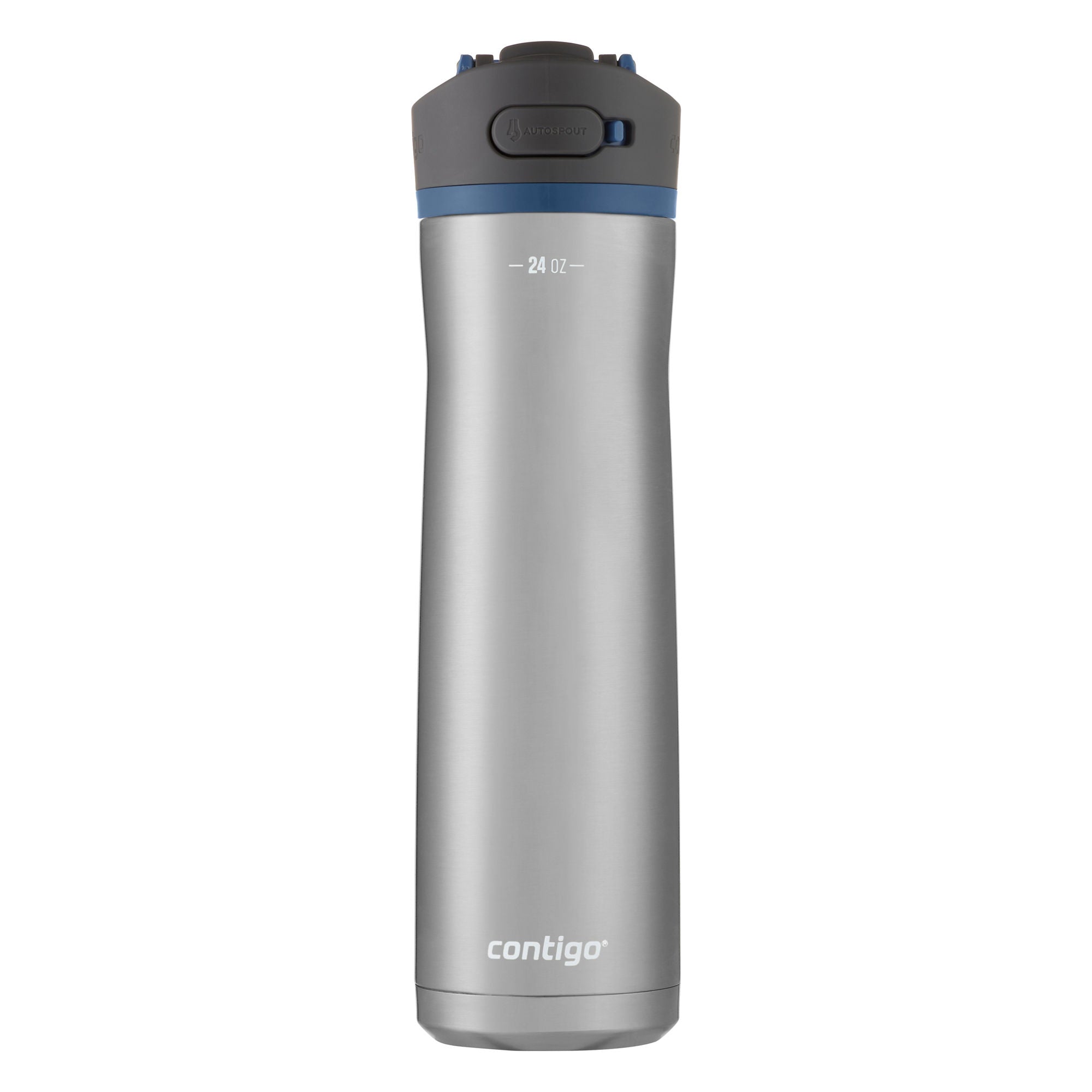 Contigo® Ashland Chill 2.0 Stainless Steel Water Bottle with AUTOSPOUT® Lid | 24oz | Blue Corn Trim | Cup Holder