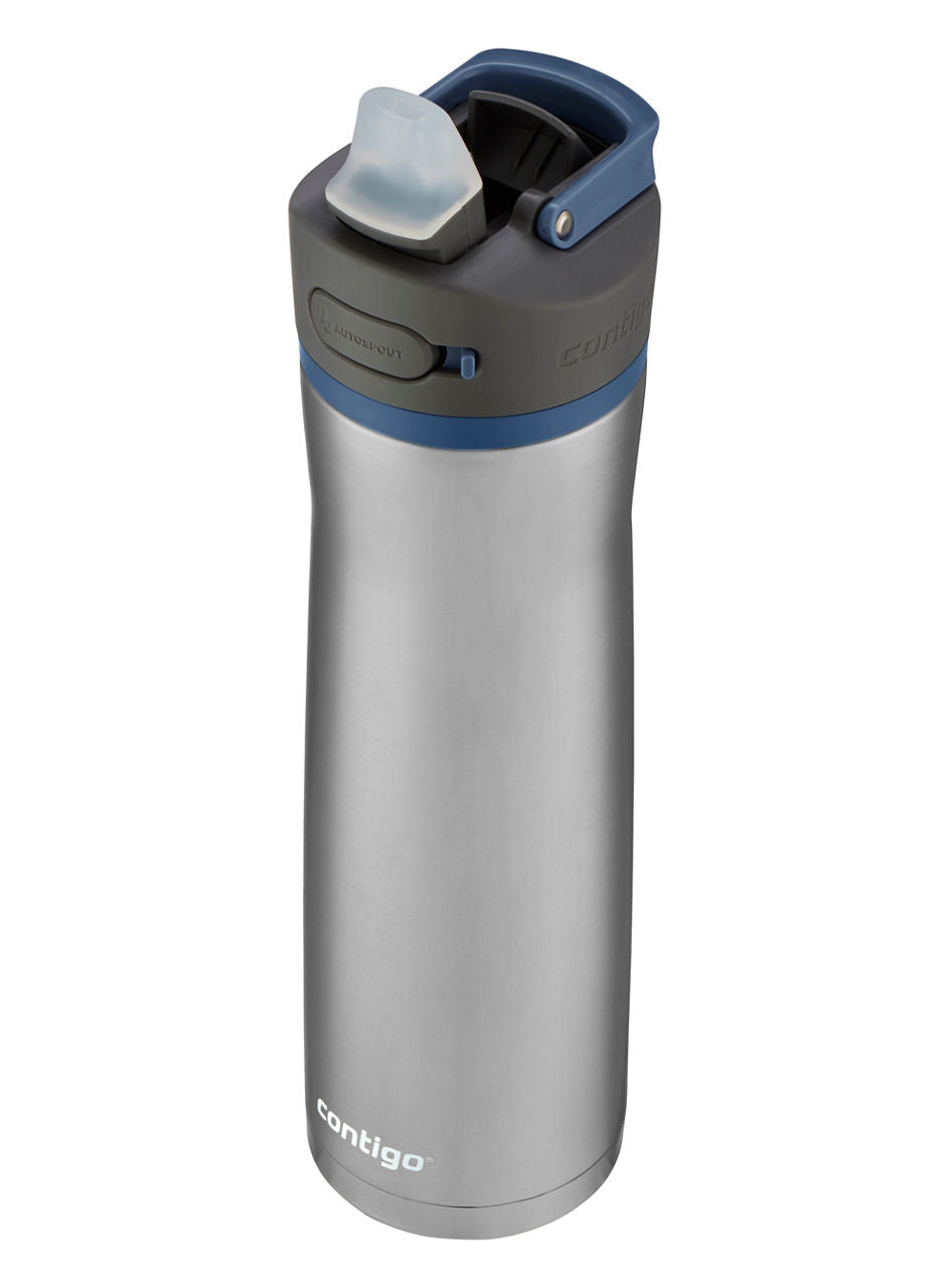Contigo® Ashland Chill 2.0 Stainless Steel Water Bottle with AUTOSPOUT® Lid | 24oz | Blue Corn Trim | Cup Holder