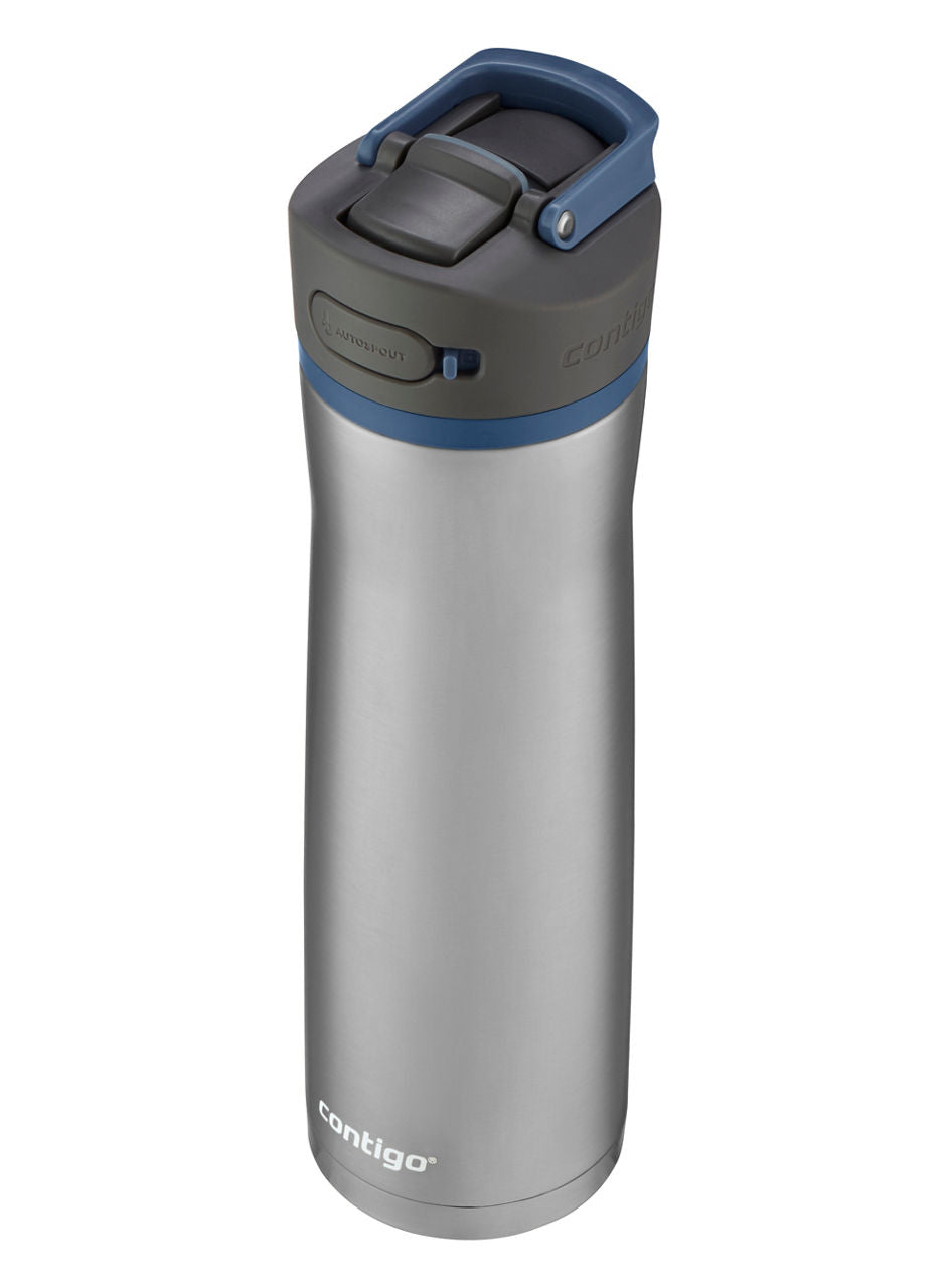 Contigo® Ashland Chill 2.0 Stainless Steel Water Bottle with AUTOSPOUT® Lid | 24oz | Blue Corn Trim | Cup Holder