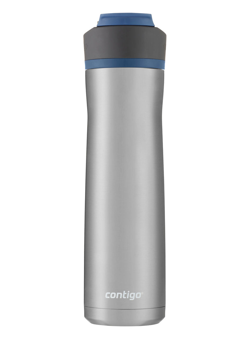 Contigo® Ashland Chill 2.0 Stainless Steel Water Bottle with AUTOSPOUT® Lid | 24oz | Blue Corn Trim | Cup Holder