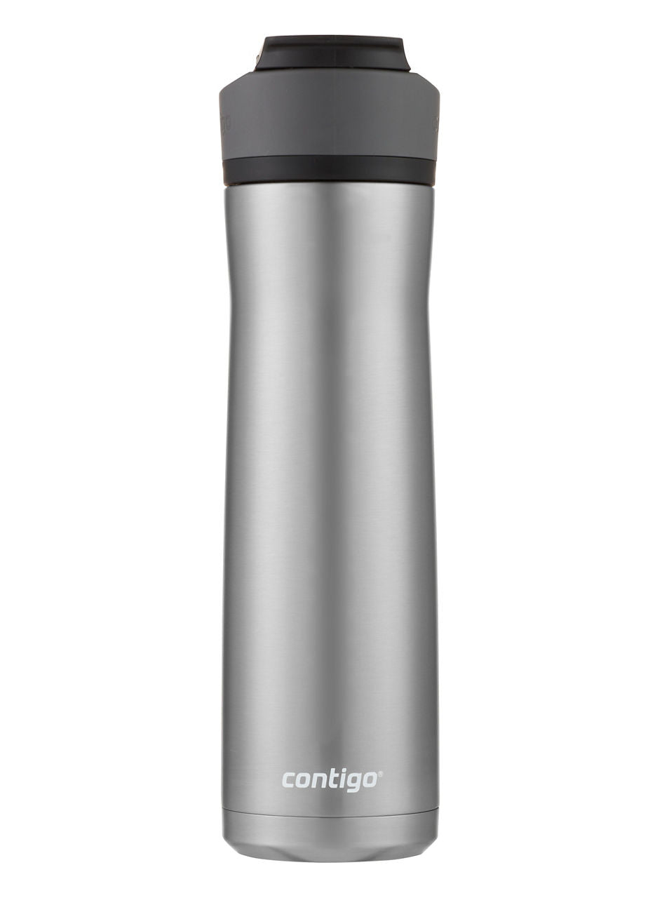 Contigo® Ashland Chill 2.0 Stainless Steel Water Bottle with AUTOSPOUT® Lid | 24oz | Licorice Trim | Cup Holder
