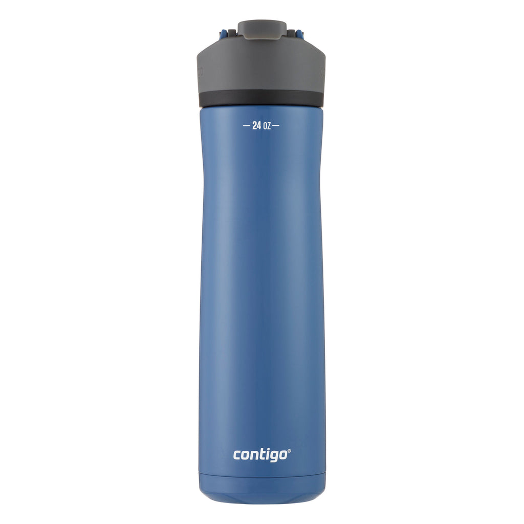 Contigo® Cortland Chill 2.0 Insulated Stainless Steel Water Bottle with AUTOSEAL® Lid | 24oz | Blue Corn | Cup Holder