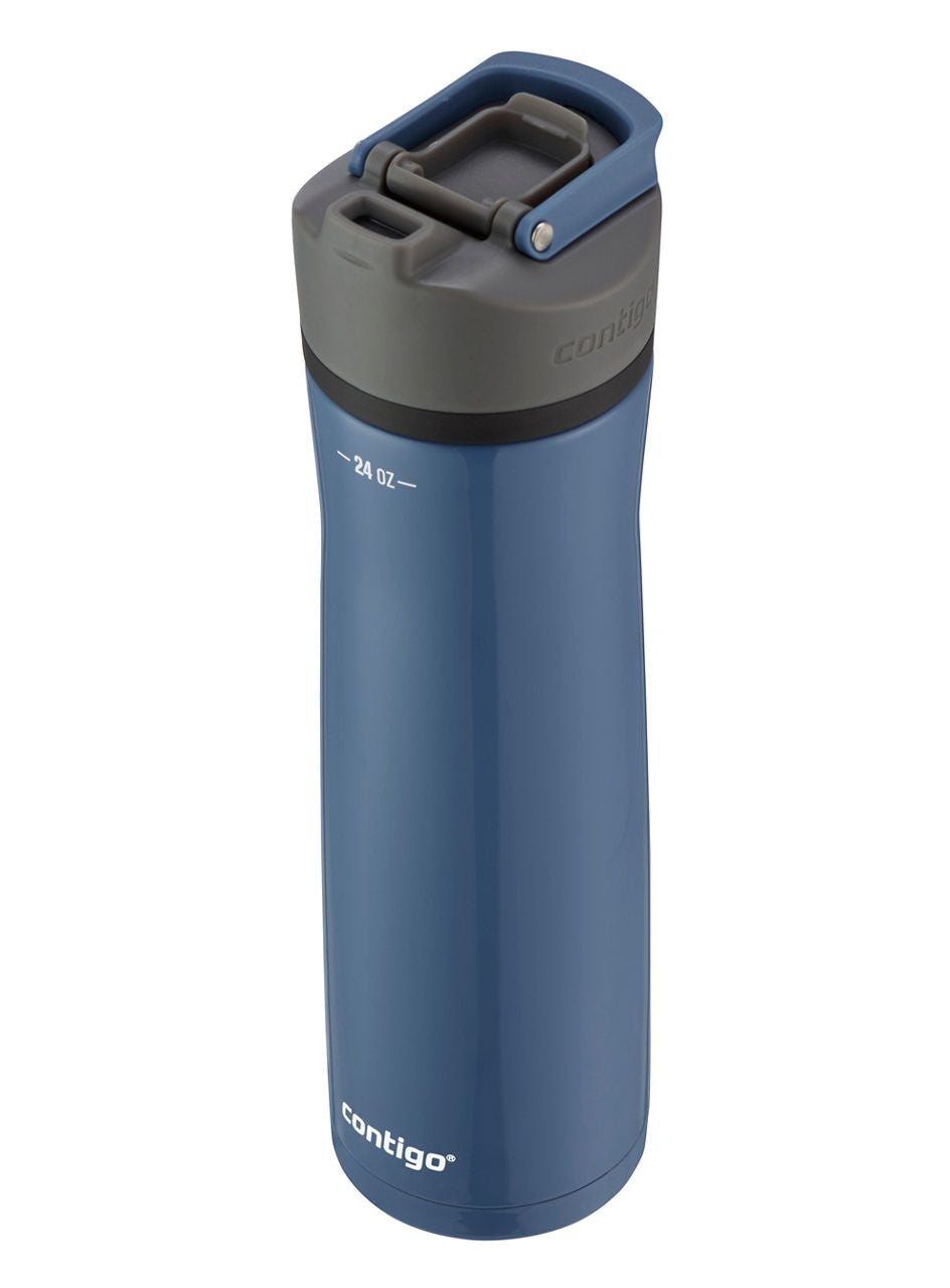 Contigo® Cortland Chill 2.0 Insulated Stainless Steel Water Bottle with AUTOSEAL® Lid | 24oz | Blue Corn | Cup Holder